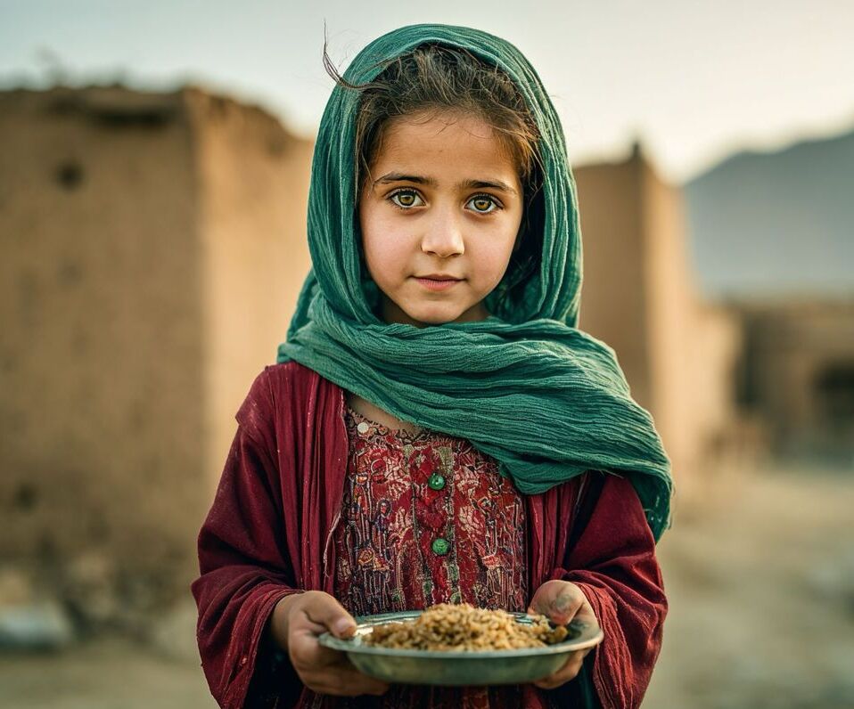 Yardım eli uzatan çocuk