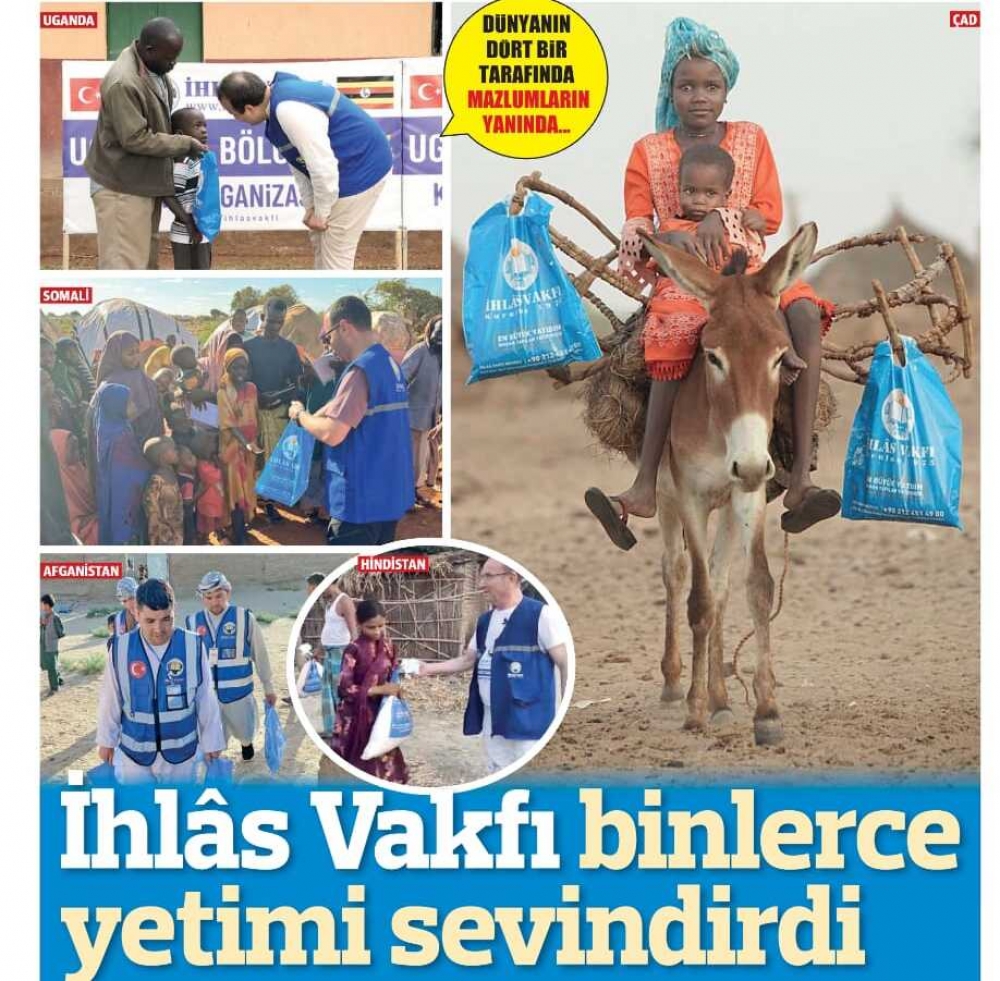 İhlâs Vakfı binlerce yetimi sevindirdi