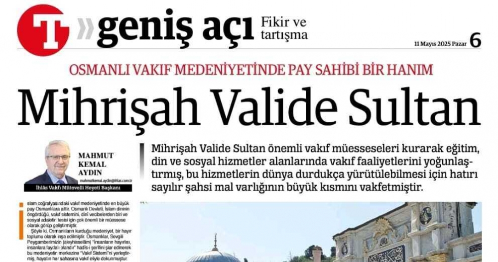 Osmanlı vakıf medeniyetinde pay sahibi bir hanım: Mihrişah Valide Sultan